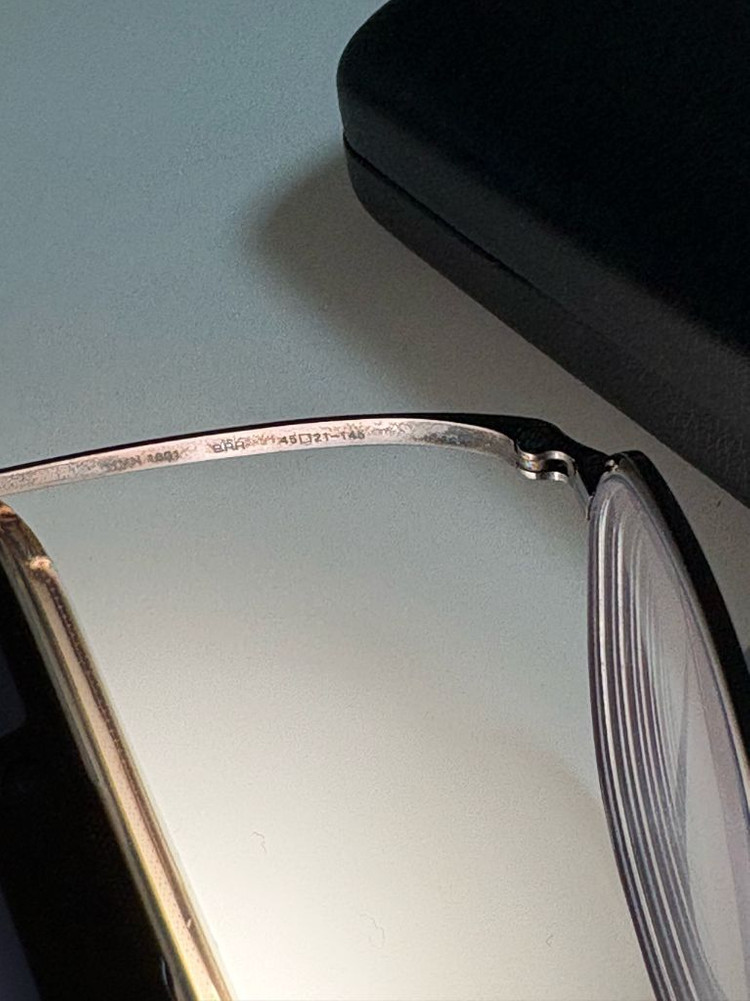 가메만넨 KMN-1301 BRH 티타늄 안경 45사이즈--3