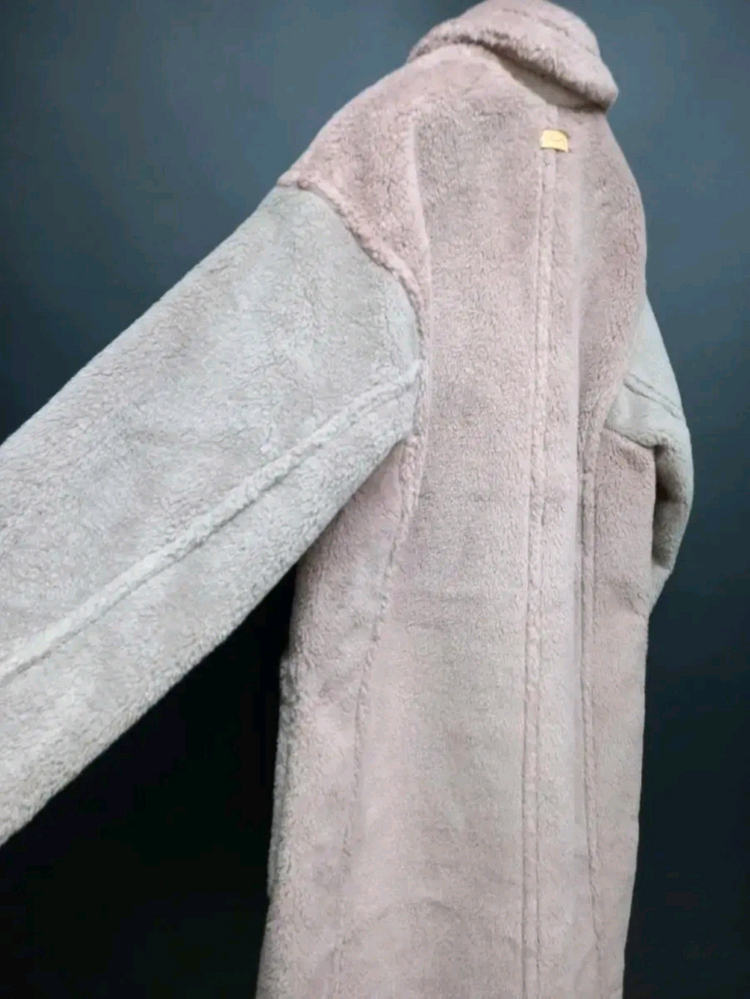 새 써스데이아일랜드 부클 테디베어 롱 코트 66 이미지