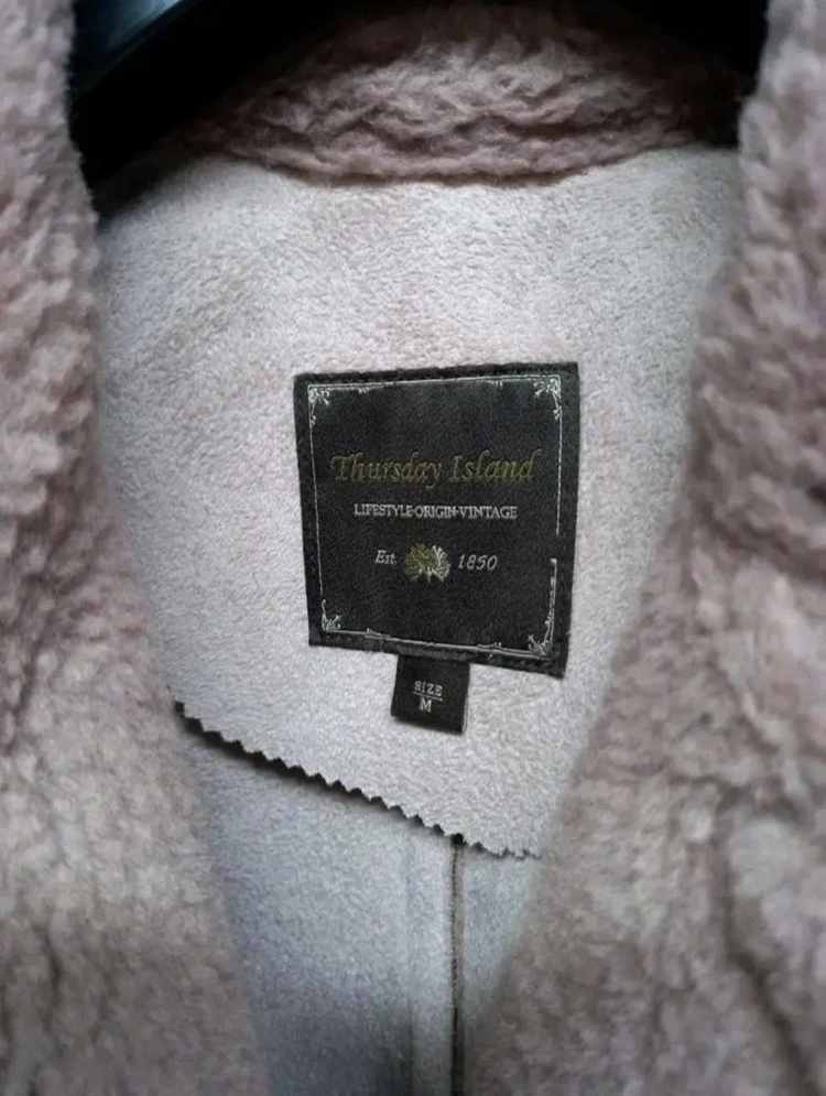 새 써스데이아일랜드 부클 테디베어 롱 코트 66 이미지