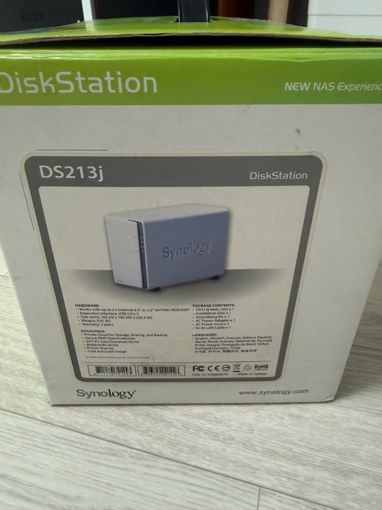 시놀로지 2베이 나스 ds213j 풀박스 synology 2bay nas 팝니다--2