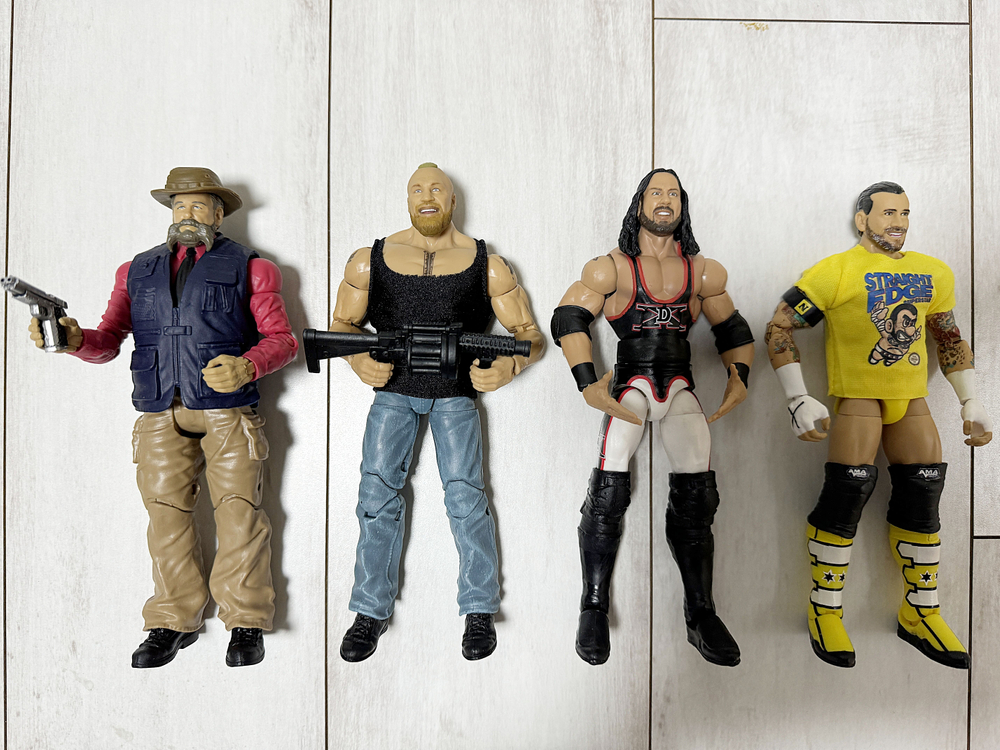 WWE 피규어 정리 3 (피규어 4개 일괄 판매)--0