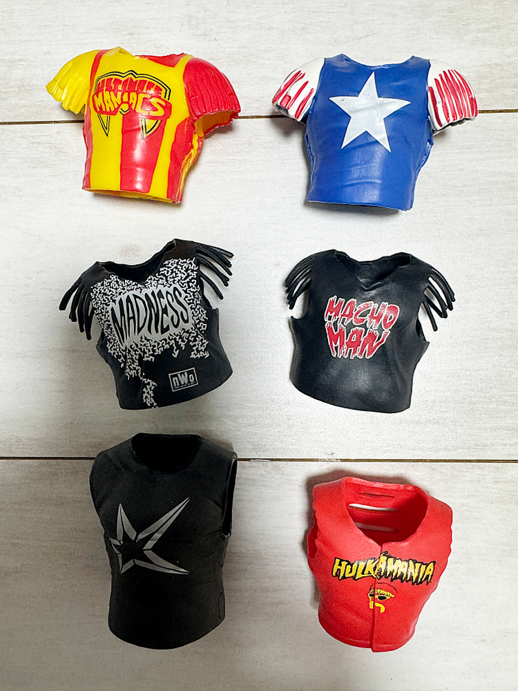 WWE 피규어 소품/벨트/의류 판매--5