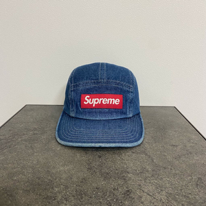 (OS) 슈프림 박스로고 캠프캡 모자 데님