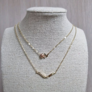 14k골드 일체형 목걸이 두가지