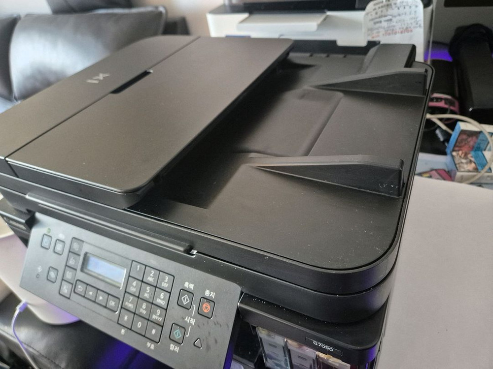 [정품] 캐논 G7090 무한 복합기 팩스 , wifi, ADF. 복사 스캔 인쇄 작동잘됩니다--1