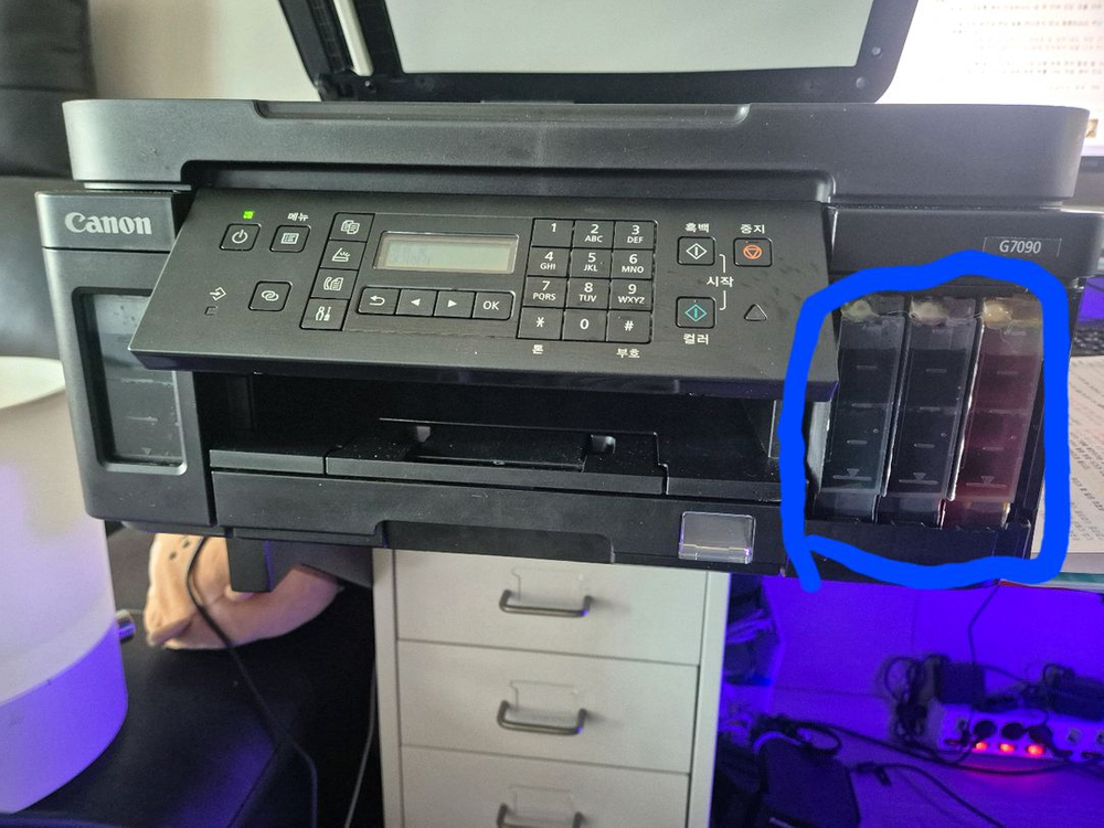 [정품] 캐논 G7090 무한 복합기 팩스 , wifi, ADF. 복사 스캔 인쇄 작동잘됩니다--9