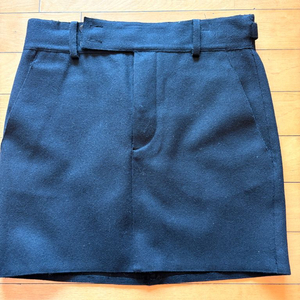 구찌 울 미니 스커트 블랙