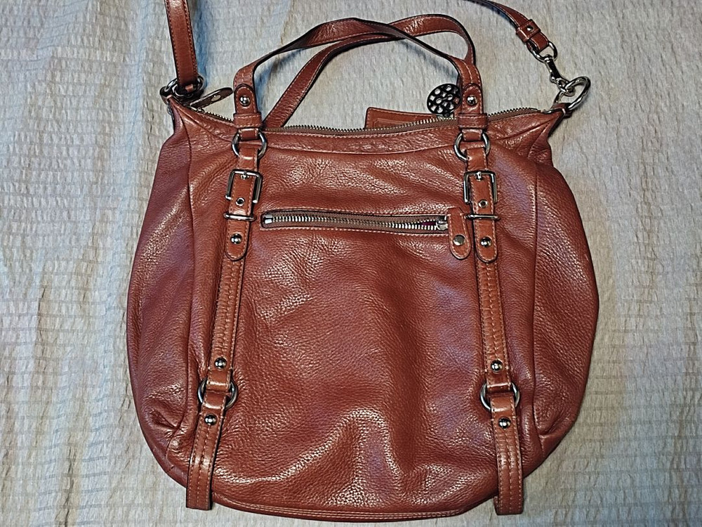 코치 브라운 크로스백 정품--1