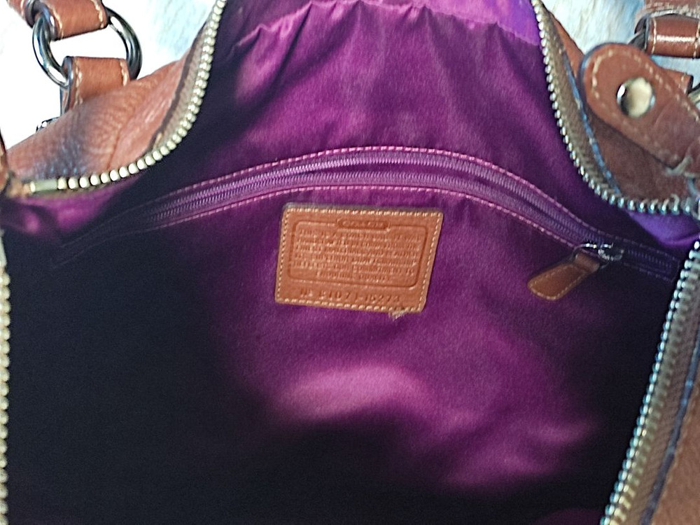 코치 브라운 크로스백 정품--2