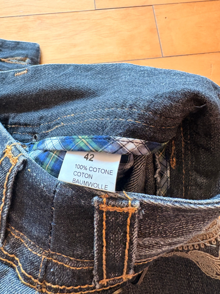 에르마노 설비노 그레이 데님 스커트--3