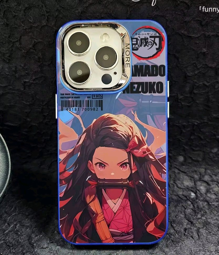 (새상품)아이폰15 14 13케이스 프로 프로맥스 플러스 귀멸의칼날 귀칼 네즈코 이미지