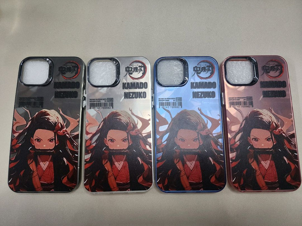 (새상품)아이폰15 14 13케이스 프로 프로맥스 플러스 귀멸의칼날 귀칼 네즈코 이미지