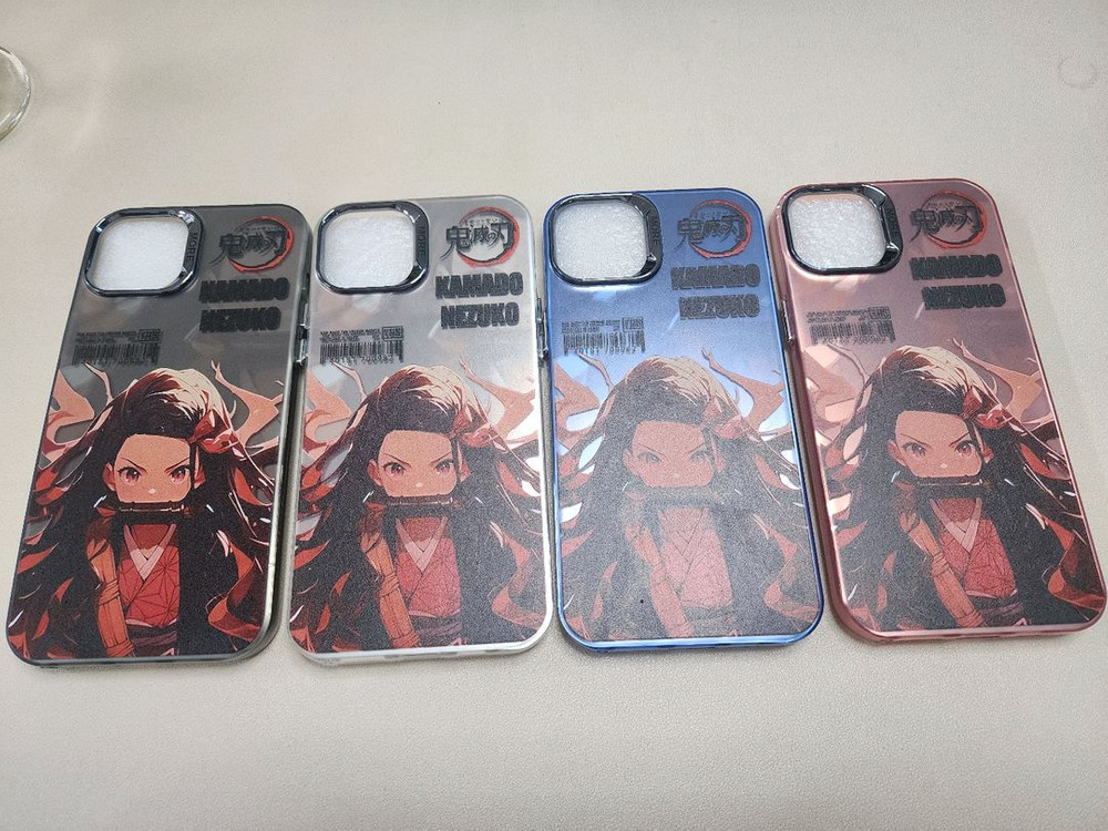 (새상품)아이폰15 14 13케이스 프로 프로맥스 플러스 귀멸의칼날 귀칼 네즈코 이미지