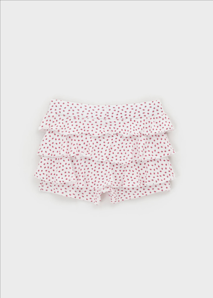 블랙업 [MADE] 치티 펀칭 캉캉 스커트팬츠 스트로베리 화이트--2