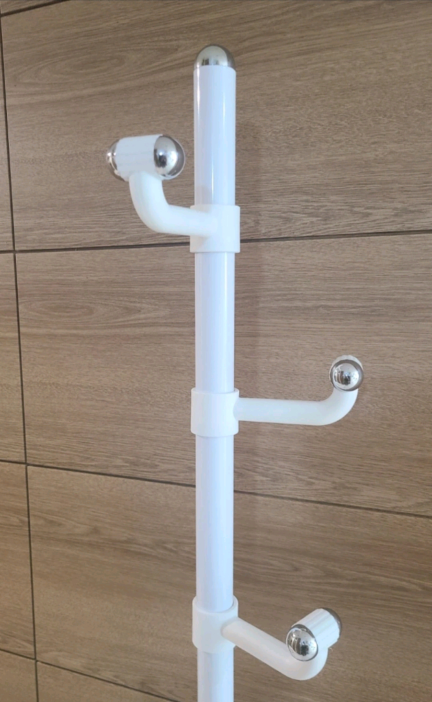 흰색 스탠드 옷걸이 행거--1