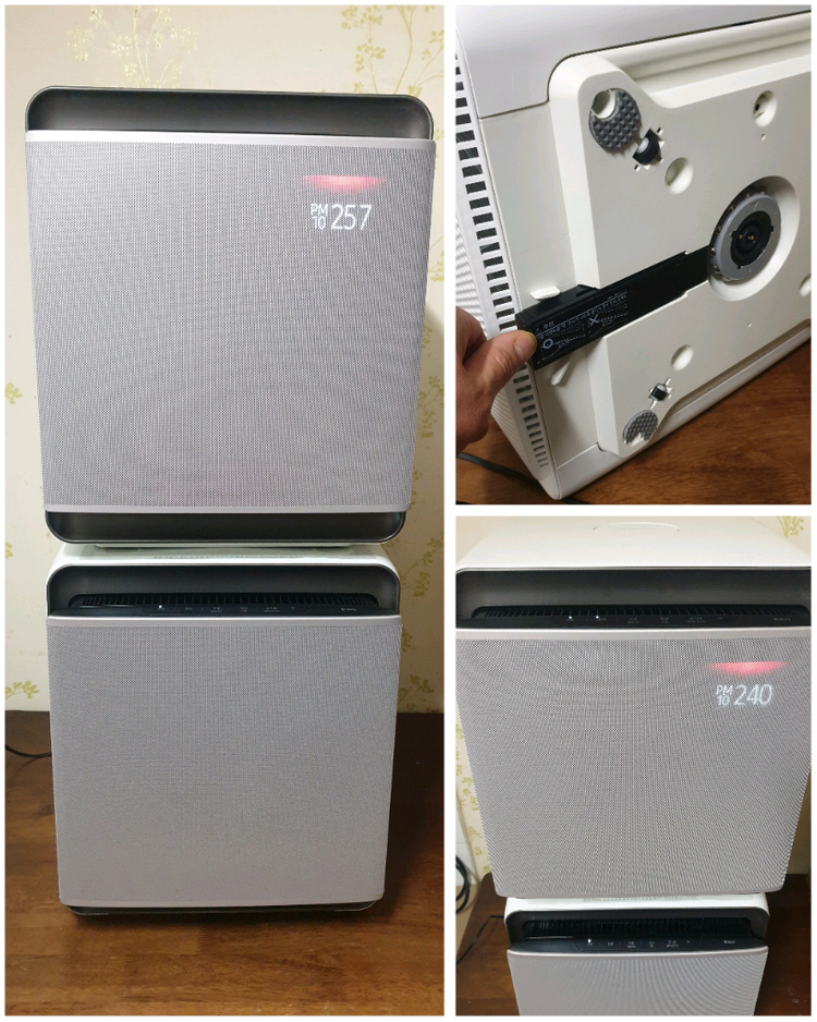 삼성 큐브 공기청정기 AX47R9880WFD 2대 판매해요--9