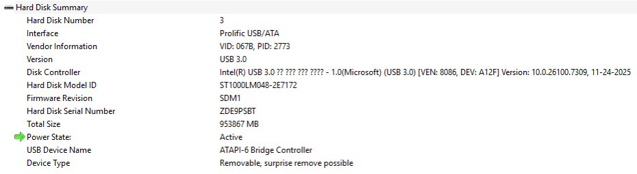 [S급/사용52시간] 씨게이트 BarraCuda 1TB 2.5 (ST1000LM048)--1
