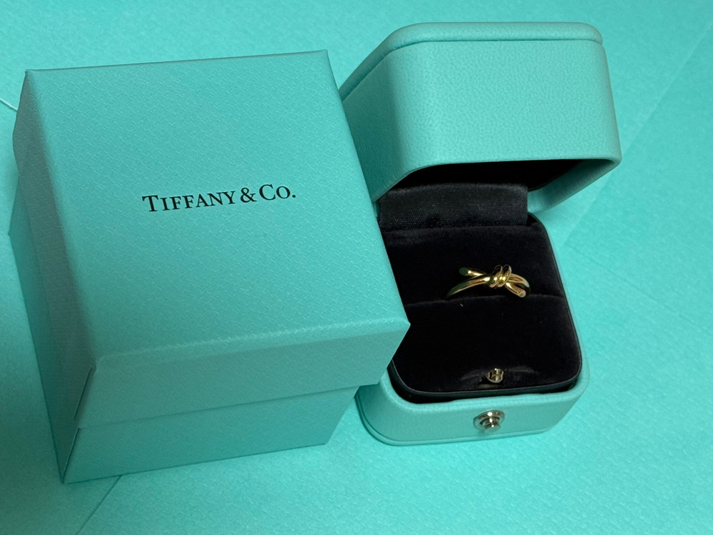 티파니앤코 노트링 (5.5 사이즈) 로즈골드 반지 팝니다!--2