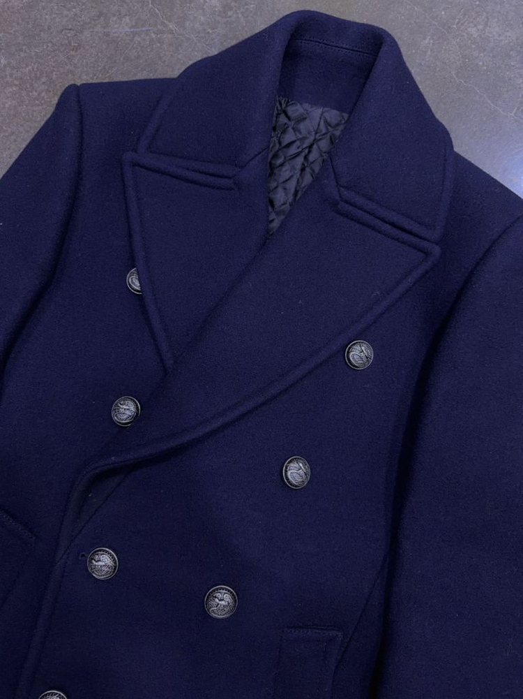 시스템옴므 울 캐시미어 더블 블레스트 코트 자켓 네이비 95--2