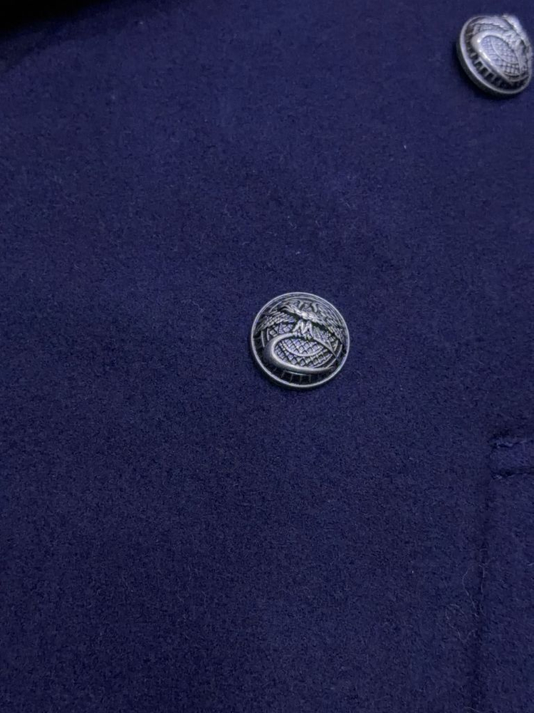 시스템옴므 울 캐시미어 더블 블레스트 코트 자켓 네이비 95--5