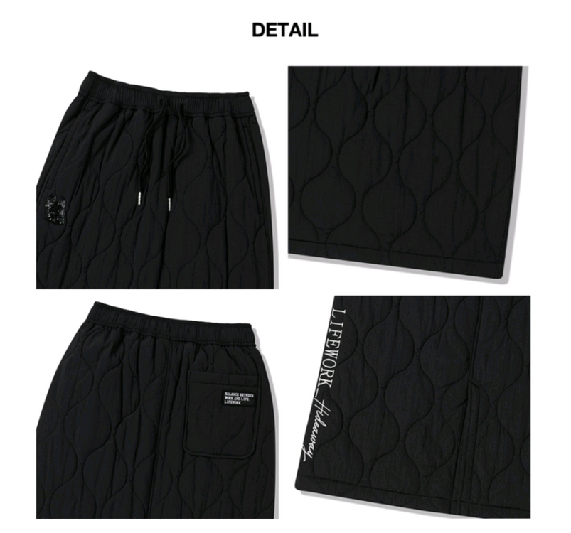 라이프워크 퀼팅 롱 누빔 스커트--1