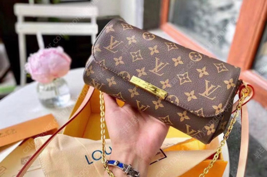 루이비통 모노그램 체인 크로스백--1