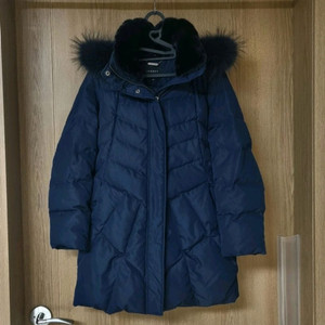 이사베이 여성 라쿤털후드 토끼퍼 패딩 다운점퍼 자켓 55사이즈 이미지