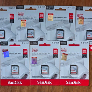 샌디스크 울트라 sd카드 256GB 미개봉 새제품 7개 판매