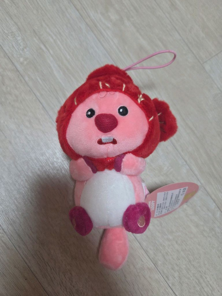 새상품) 택o 잔망루피 인형 키링 이미지