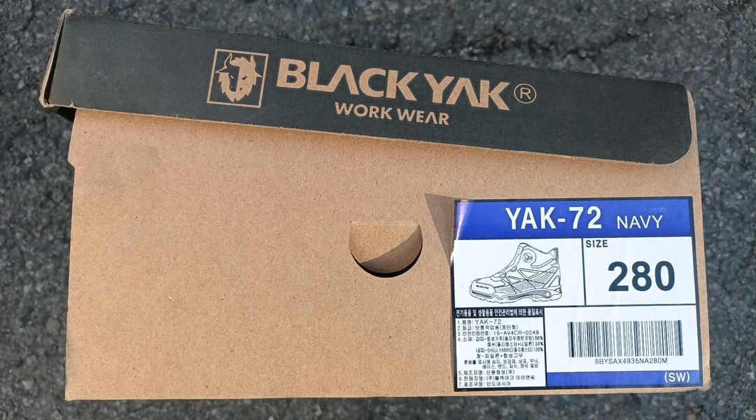 yak-72 블랙야크 안전화 280 방한안전화 *방수 박스새제품--7