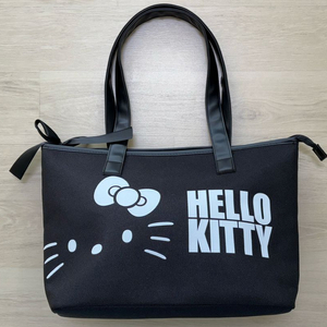 산리오 정품 헬로키티 캔버스 가방 블랙 토트백, 숄더백, 에코백 새상품