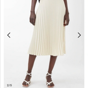 아르켓 플리츠 스커트 38 네이비