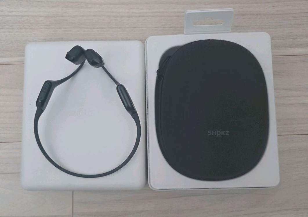 샥즈 오픈런 프로2 골전도 이어폰 블랙 (풀박스)--2