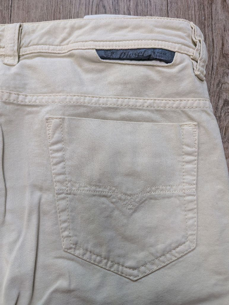 (새제품) DIESEL 디젤 코튼팬츠 샌드색 (30-슬림 31)--1
