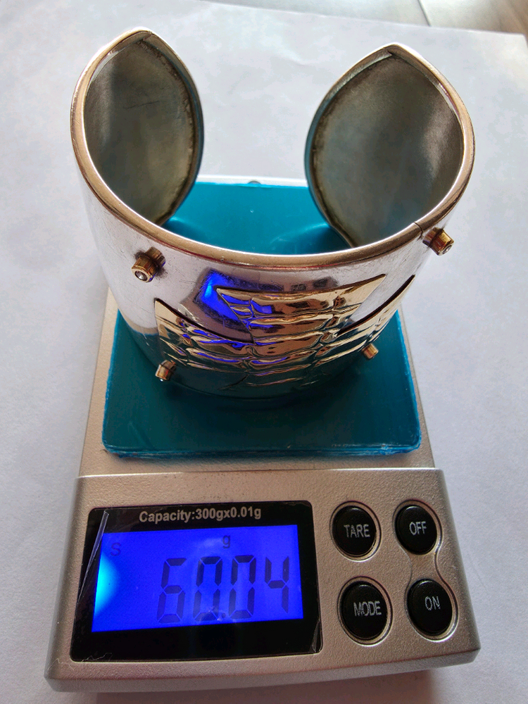 스털링실버+18K 크롬하츠디쟌 커프 팔찌--7