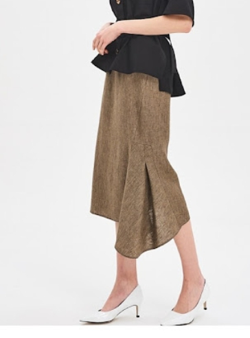 타임 time qc 언밸런스 패널 스커트 55 사이즈 이미지