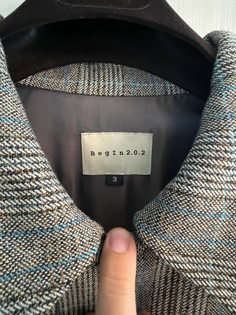 비긴202 멀티체크 블루종--3