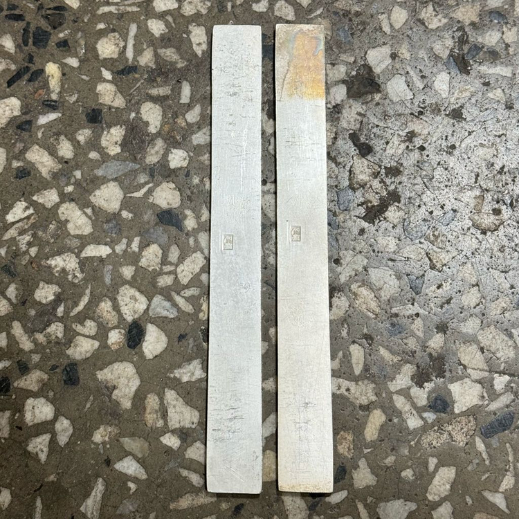 백동 문진 춘하추동 디자인 문진 한 쌍 서예도구 서예용 캘리그라피 이미지