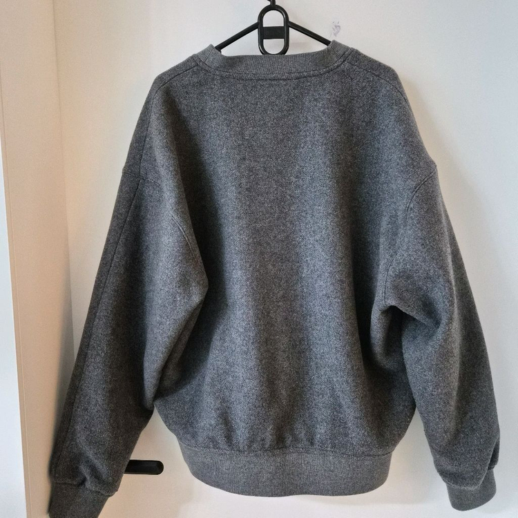 ZARA 남성용 플란넬 카디건 L 사이즈 그레이 색상입니다.--2