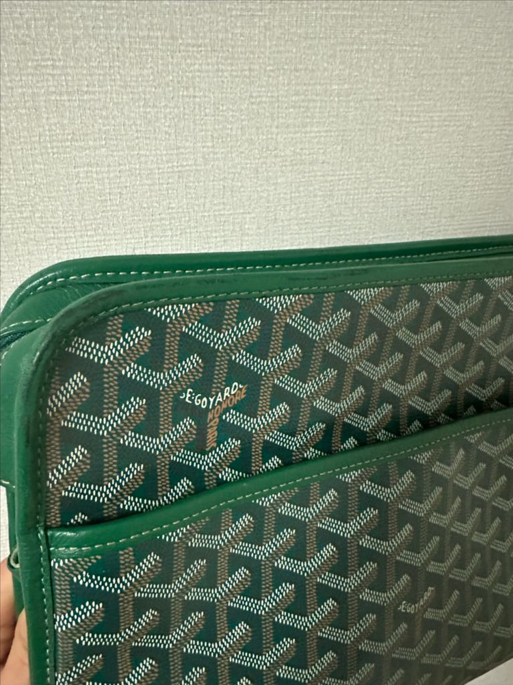 고야드 쥬방스 클러치백 GM 그린--1