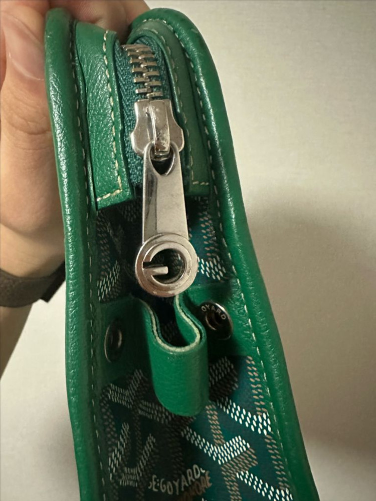 고야드 쥬방스 클러치백 GM 그린--3