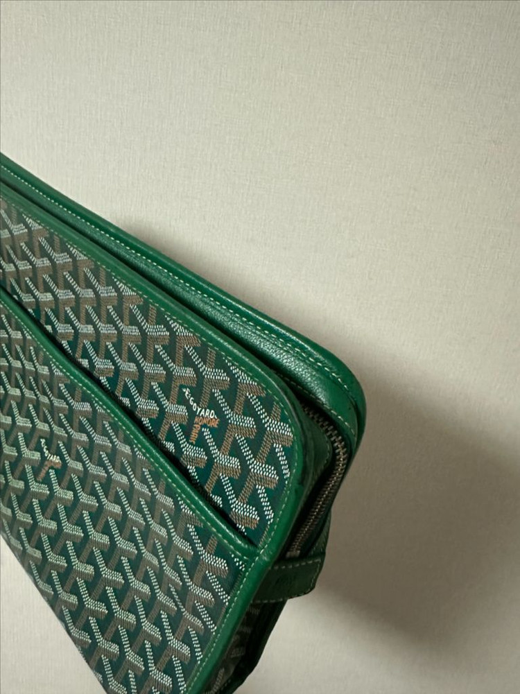 고야드 쥬방스 클러치백 GM 그린--5