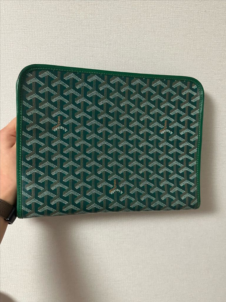 고야드 쥬방스 클러치백 GM 그린--6