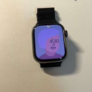 애플워치 7 스테인리스 스틸 그라파이트 41mm S급 이미지