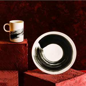 광주요 귀얄 평접시 세트 총 4p(2인)