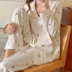 리온 테디베어 파자마세트 베이지 (남,여)