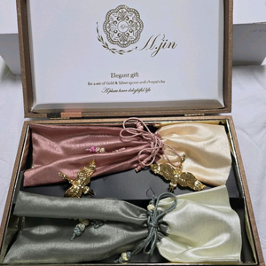 HJIN 쌍학티타늄골드 수저세트