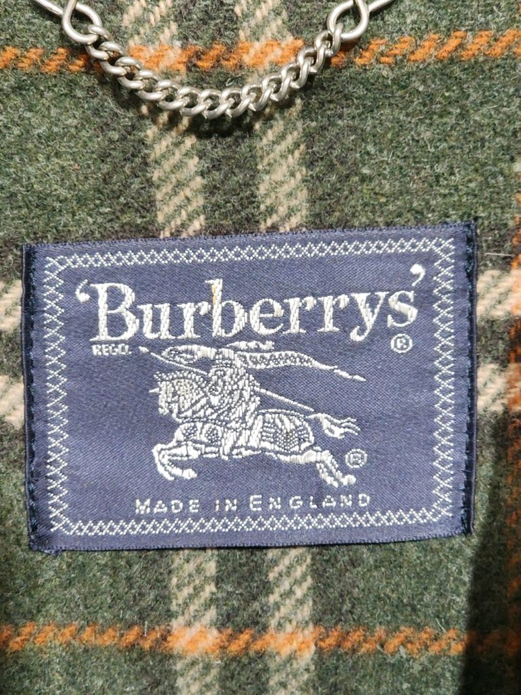 (L) 버버리 떡볶이코트 카키 모직 더플코트 후드코트--2