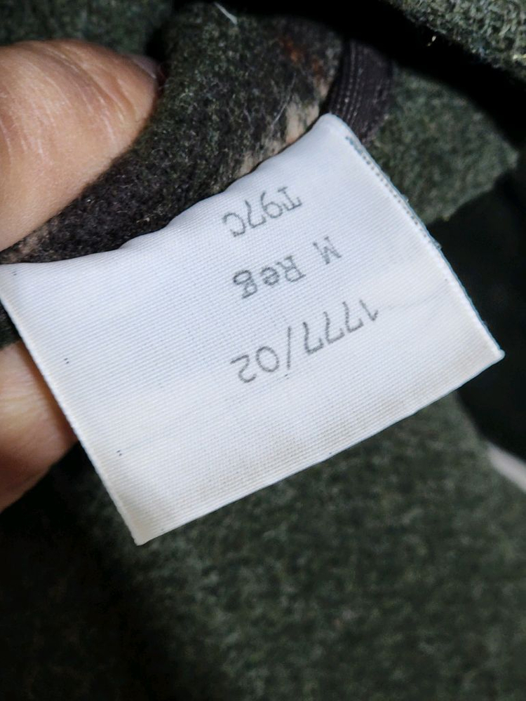 (L) 버버리 떡볶이코트 카키 모직 더플코트 후드코트--3