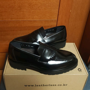 레더리스 250 265 새상품 국산 소가죽 구두 로퍼 남자 이미지